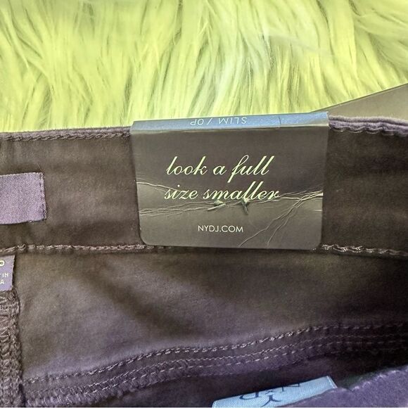 NYDJ Samantha Slim Jeans Sz OP Not Your Daughter's Jeans Merlot Nordstrom NWT - Picture 13 of 14